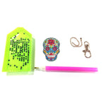 5pcs Skull DIY Keychain