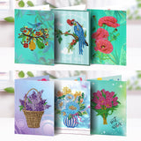 6pcs/Set-Birthday-Diamond Greeting Cards