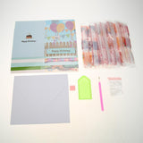 6pcs/Set-Birthday-Diamond Greeting Cards