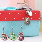 4pcs Cat DIY Keychain