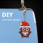 5pcs Christmas Penguin DIY Keychain