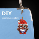 5pcs Christmas Penguin DIY Keychain