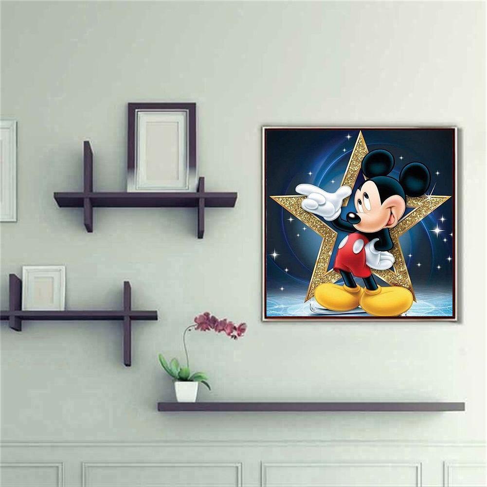 5D DIY Full Drill Mickey Disney Diamond Art Projects For Home Decor