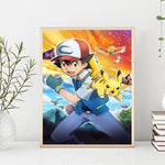 Pikachu Pokemon - Full Drill BRICOLAGE Diamond Painting