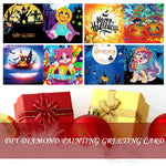 4pcs/Set-Halloween-Diamond Greeting Cards