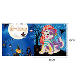 4pcs/Set-Halloween-Diamond Greeting Cards