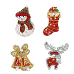 4pcs Christmas DIY Keychain