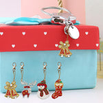 4pcs Christmas DIY Keychain