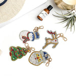 4pcs Christmas DIY Keychain