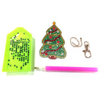 4pcs Christmas DIY Keychain