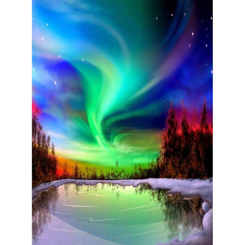 Aurora Scenery-Full Drill Diamond Painting