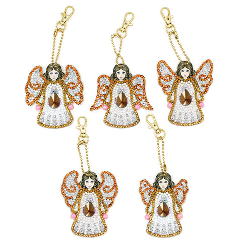 5pcs Angel DIY Keychain