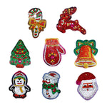 8pcs Christmas DIY Keychain