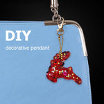 8pcs Christmas DIY Keychain