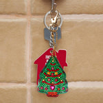 8pcs Christmas DIY Keychain