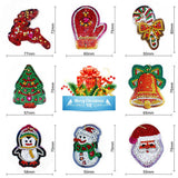 8pcs Christmas DIY Keychain