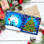 8pcs/Set-Christmas-Diamond Greeting Cards