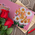 12pcs Birthday Greeting Card Diamond Painting