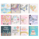 12pcs/Set-Birthday-Diamond Greeting Cards