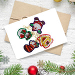 8pcs Christmas DIY Keychain