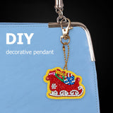 8pcs Christmas DIY Keychain