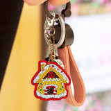 8pcs Christmas DIY Keychain