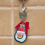 8pcs Christmas DIY Keychain