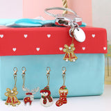 8pcs Christmas DIY Keychain