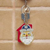 8pcs Christmas DIY Keychain