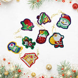 8pcs Christmas DIY Keychain