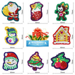 8pcs Christmas DIY Keychain