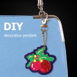 8pcs Christmas DIY Keychain