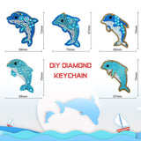 5pcs Dolphin DIY Keychain