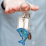 5pcs Dolphin DIY Keychain