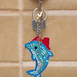 5pcs Dolphin DIY Keychain