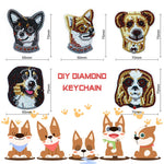 5pcs Dog DIY Keychain