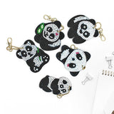 5pcs Panda DIY Keychain