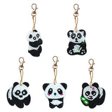 5pcs Panda DIY Keychain