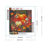 Harvest Pumpkin-Full Round Diamond Painting-30x30cm