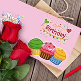 12pcs/Set-Birthday-Diamond Greeting Cards