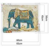 Elephant  - Full Drill Round Drill Painting - 50x65cm