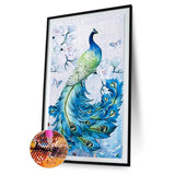 Peacock Animal - Full Drill Round Drill - 45x85cm