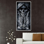 Skeleton Pray - Full Drill Round Drill - 45x85cm