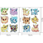 2pcs Pokemon - 5d diy craft stickers