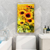 Sunflowers - Full Drill Round Drill - 45x85cm