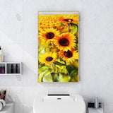 Sunflowers - Full Drill Round Drill - 45x85cm