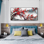 Plum Blossom - Full Drill Round Drill - 100x50cm