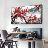 Plum Blossom - Full Drill Round Drill - 100x50cm