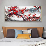 Plum Blossom - Full Drill Round Drill - 100x50cm