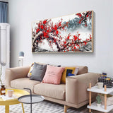 Plum Blossom - Full Drill Round Drill - 100x50cm